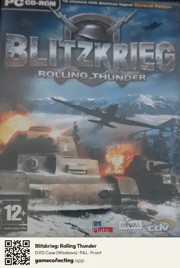 Blitzkrieg: Rolling Thunder Computer, PAL box front