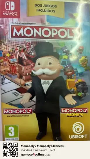 Monopoly / Monopoly Madness Nintendo Switch, Spain box front