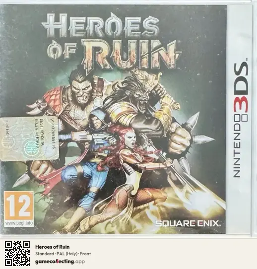 Heroes of Ruin Nintendo 3DS, Italy box front
