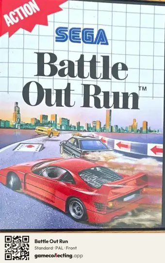 Battle Out Run Sega Master System, PAL box front