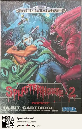 Splatterhouse 2 Sega Mega Drive / Genesis, PAL box front