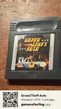 Grand Theft Auto Game Boy Color, NTSC cartridge label