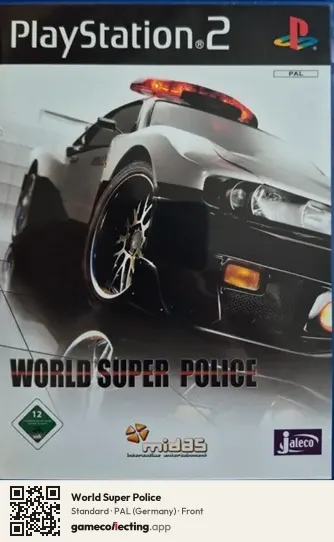 World Super Police PlayStation 2, Germany box front
