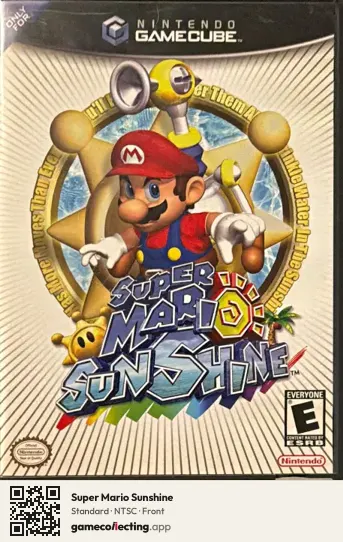 Super Mario Sunshine Nintendo GameCube, NTSC box front
