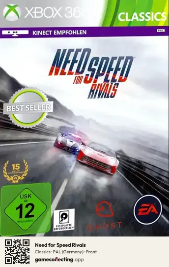 Need for Speed Rivals Xbox 360, Germany box front