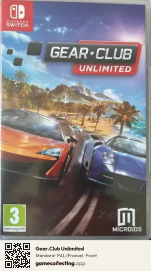 Gear.Club Unlimited Nintendo Switch, France box front