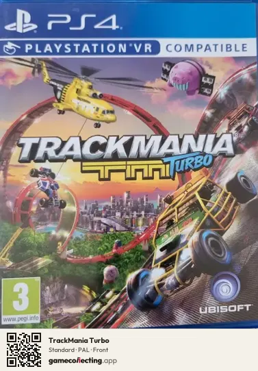 TrackMania Turbo PlayStation 4, PAL box front