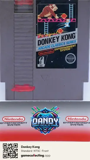 Donkey Kong Nintendo Entertainment System, NTSC box front