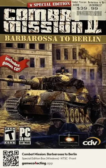 Combat Mission: Barbarossa to Berlin Computer, NTSC box front