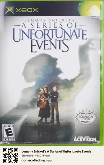 Lemony Snicket's A Series of Unfortunate Events Xbox, NTSC box front