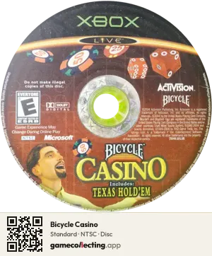 Bicycle Casino Xbox, NTSC disc