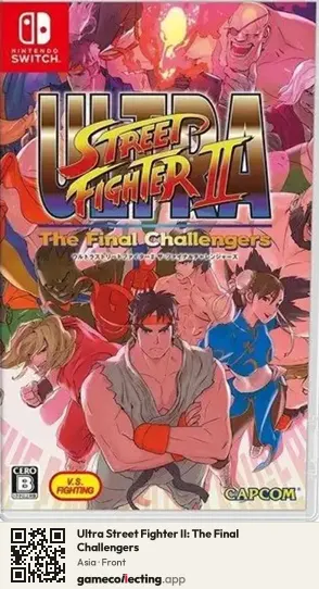 Ultra Street Fighter II: The Final Challengers Nintendo Switch, Asia box front