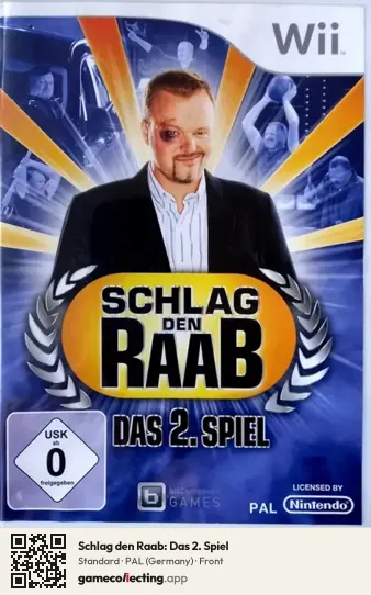 Schlag den Raab: Das 2. Spiel Nintendo Wii, Germany box front