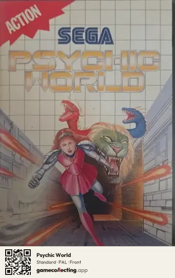 Psychic World Sega Master System, PAL box front