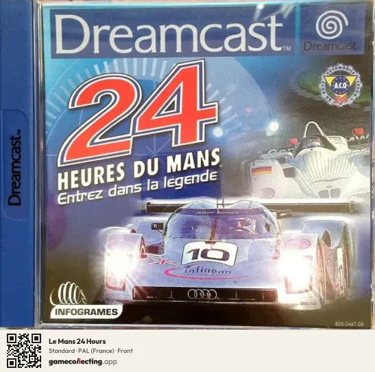 Le Mans 24 Hours Sega Dreamcast, France box front