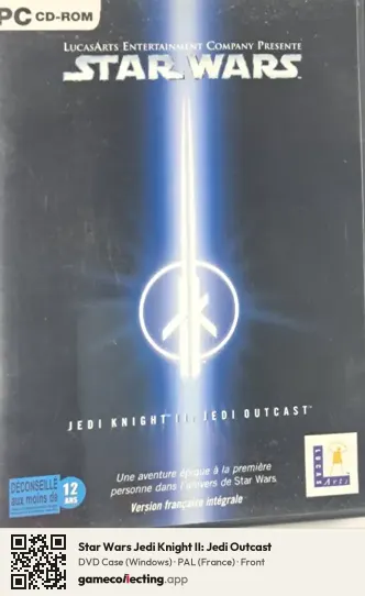 Star Wars Jedi Knight II: Jedi Outcast Computer, France box front