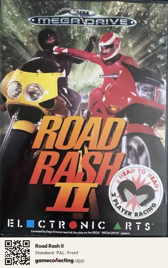 Road Rash II Sega Mega Drive / Genesis, PAL box front