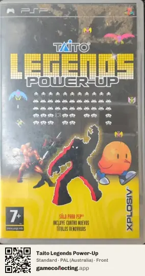 Taito Legends Power-Up PlayStation Portable, Australia box front