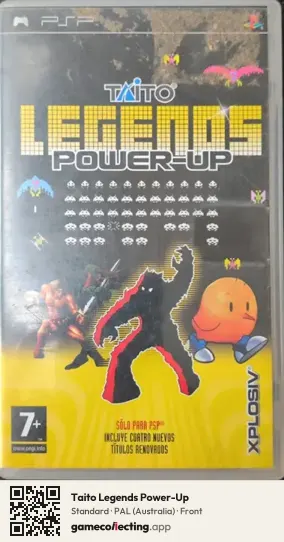 Taito Legends Power-Up PlayStation Portable, Australia box front