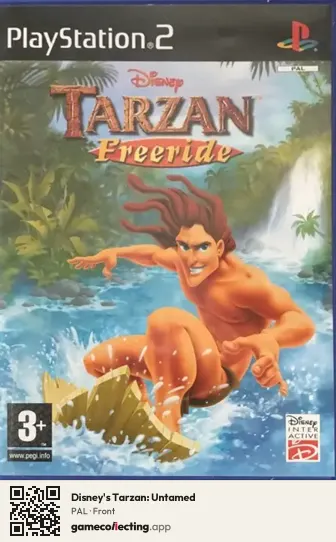 Disney's Tarzan: Untamed PlayStation 2, PAL box front