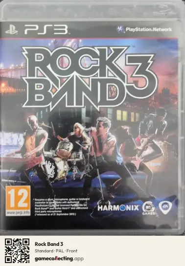Rock Band 3 PlayStation 3, PAL box front