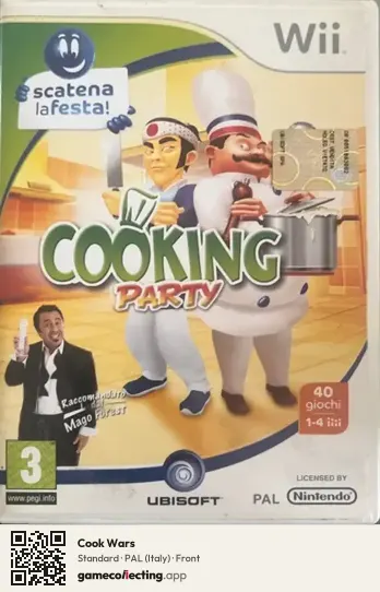 Cook Wars Nintendo Wii, Italy box front