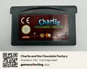 Charlie and the Chocolate Factory Game Boy Advance, PAL cartridge label