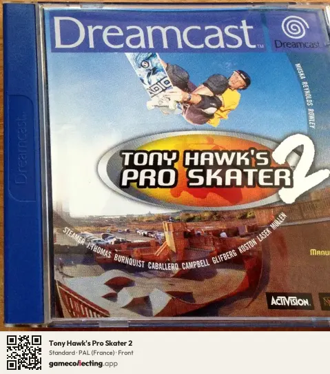 Tony Hawk's Pro Skater 2 Sega Dreamcast, France box front