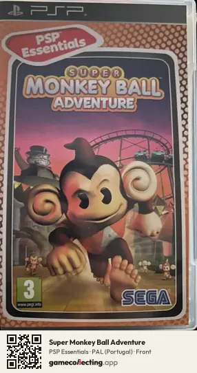 Super Monkey Ball Adventure PlayStation Portable, Portugal box front