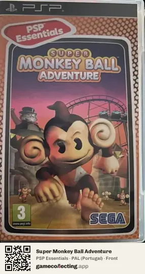 Super Monkey Ball Adventure PlayStation Portable, Portugal box front
