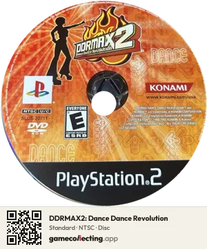 DDRMAX2: Dance Dance Revolution PlayStation 2, NTSC disc