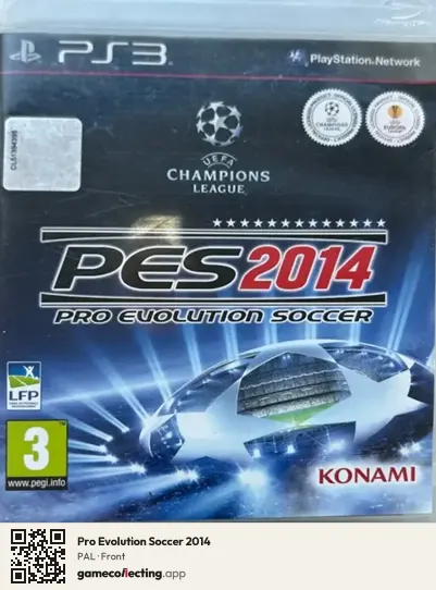 Pro Evolution Soccer 2014 PlayStation 3, PAL box front