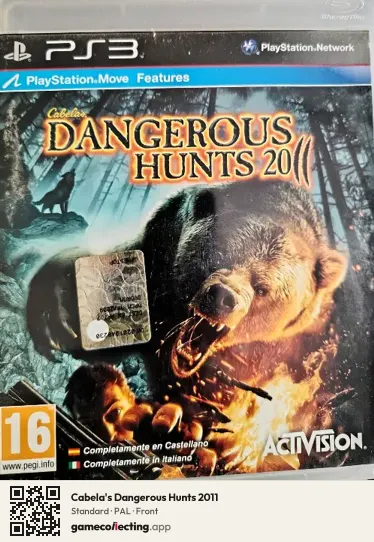 Cabela's Dangerous Hunts 2011 PlayStation 3, PAL box front