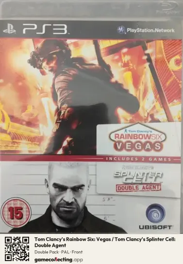Tom Clancy's Rainbow Six: Vegas / Tom Clancy's Splinter Cell: Double Agent PlayStation 3, PAL box front