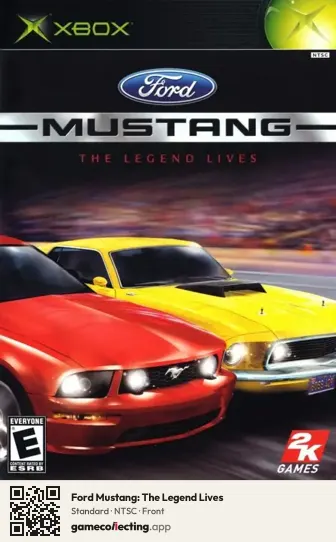 Ford Mustang: The Legend Lives Xbox, NTSC box front