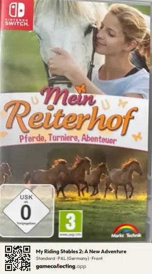My Riding Stables 2: A New Adventure Nintendo Switch, Germany box front