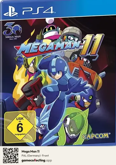 Mega Man 11 PlayStation 4, Germany box front