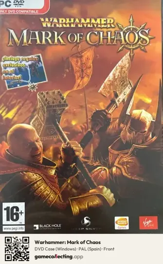Warhammer: Mark of Chaos Computer, Spain box front