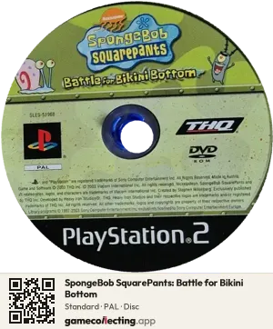 SpongeBob SquarePants: Battle for Bikini Bottom PlayStation 2, PAL disc