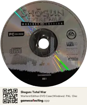 Shogun: Total War Computer, PAL disc