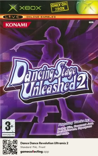 Dance Dance Revolution Ultramix 2 Xbox, PAL box front