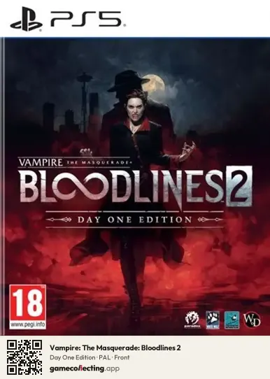 Vampire: The Masquerade: Bloodlines 2 PlayStation 5, PAL box front