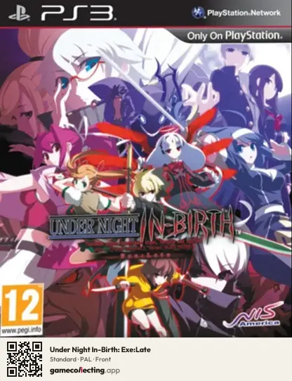 Under Night In-Birth: Exe:Late PlayStation 3, PAL box front