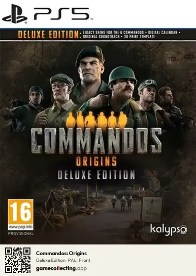 Commandos: Origins PlayStation 5, PAL box front