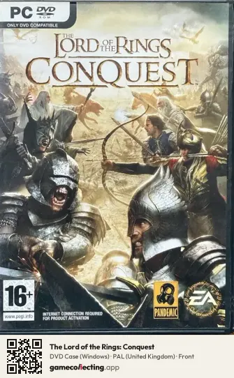 The Lord of the Rings: Conquest Computer, United Kingdom box front