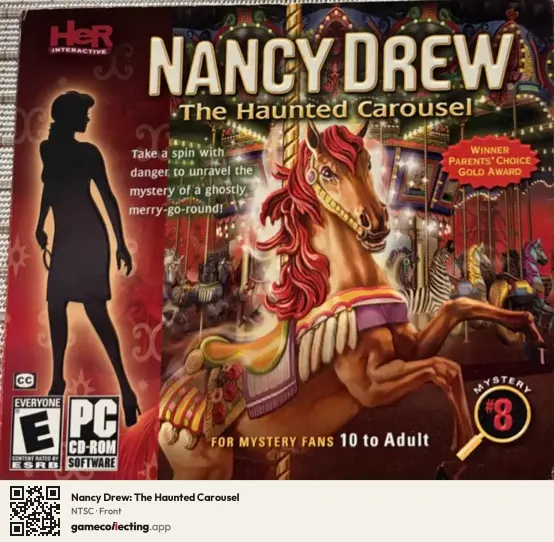Nancy Drew: The Haunted Carousel Computer, NTSC box front