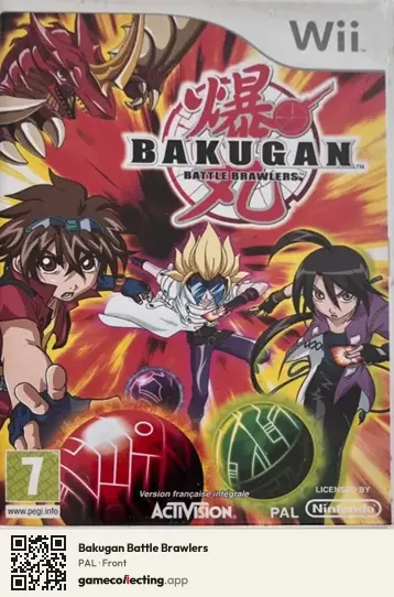 Bakugan Battle Brawlers Nintendo Wii, PAL box front