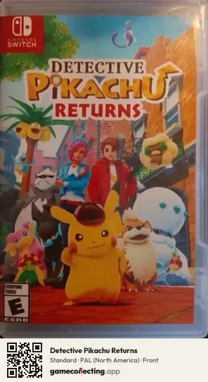 Detective Pikachu Returns Nintendo Switch, North America box front