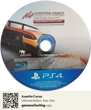 Assetto Corsa PlayStation 4, Asia disc