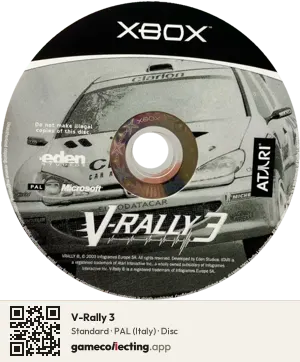 V-Rally 3 Xbox, PAL disc
